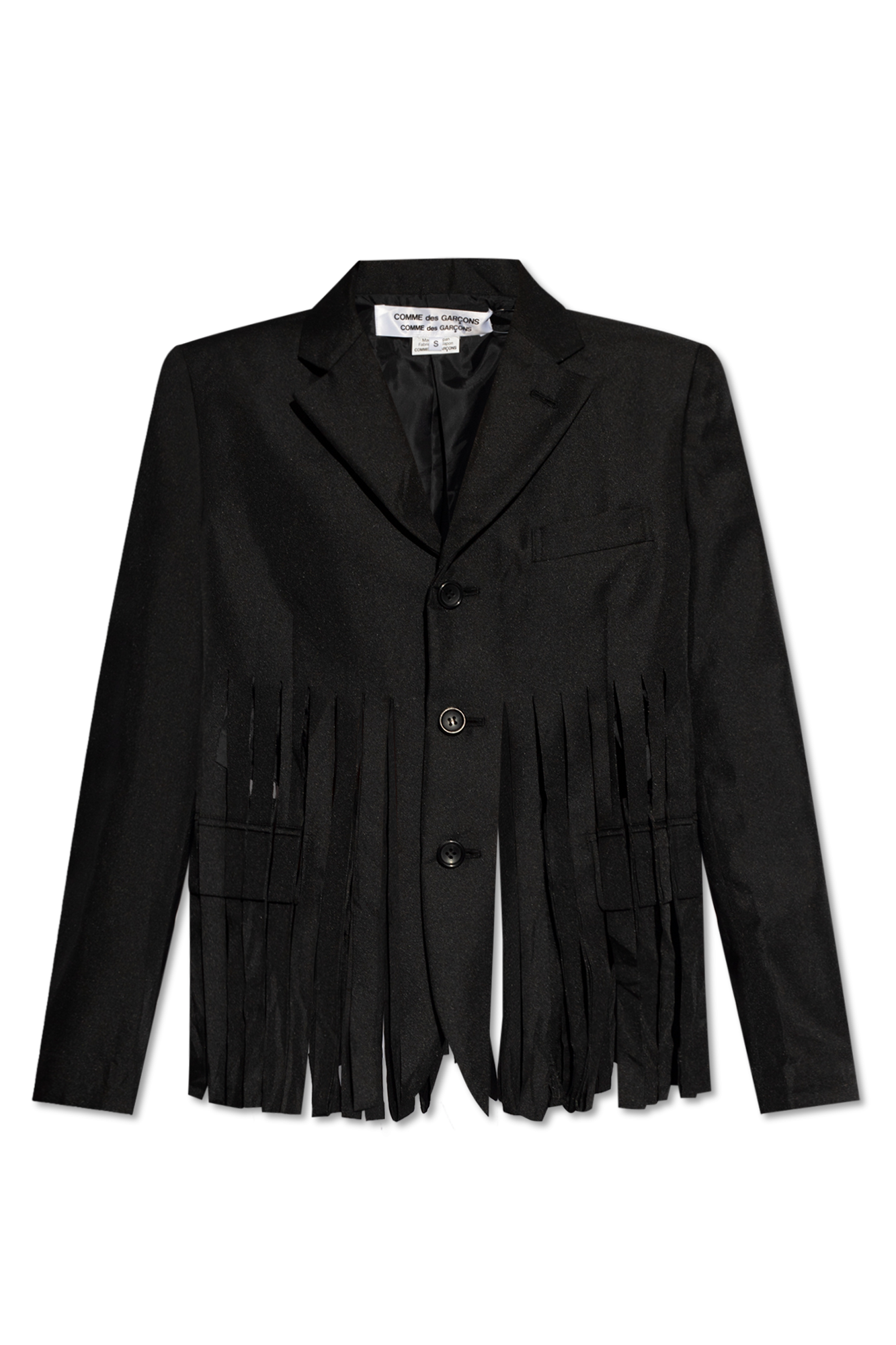 Comme des Garçons Shirt dark blue patchwork blazer